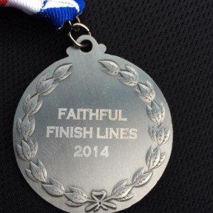 faithful finish lines medal