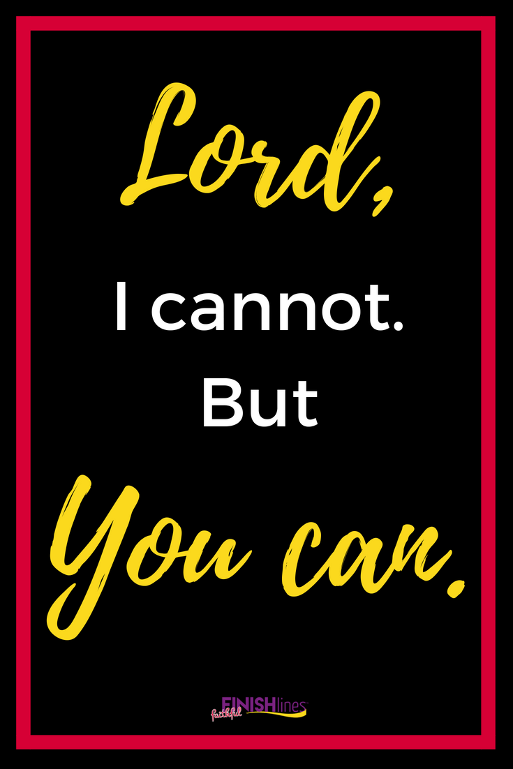 Lord I cannot. But you can.