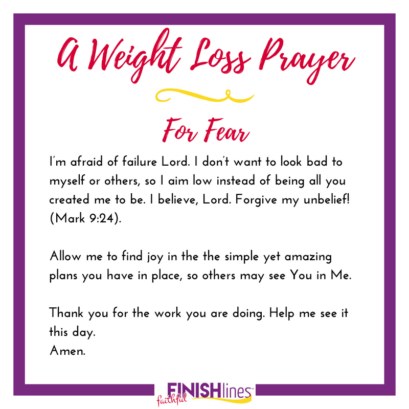 A Weight Loss Prayer for Fear