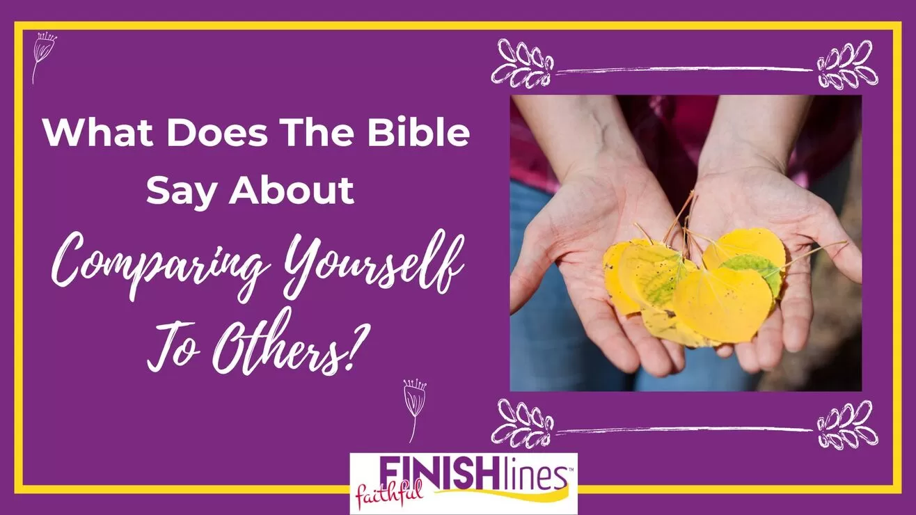 What Does The Bible Say About Comparing Yourself To Others? - A woman holding a yellow leaf.