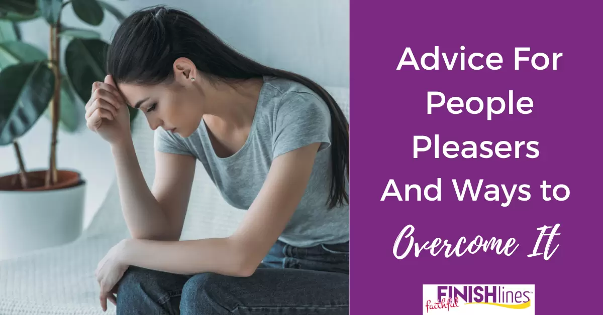 Frustrated young woman stressed out sitting on couch and looking down thinking some advice for people pleasers like her