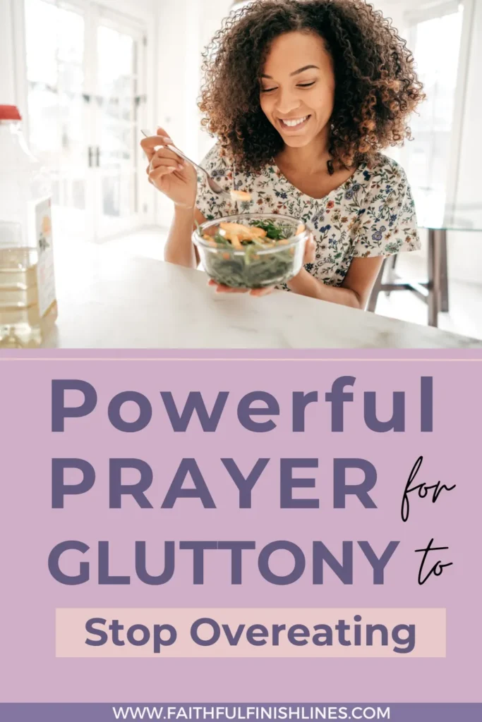 A woman eating a bowl of food with a text overlay that reads as a. woman eating a bowl of food