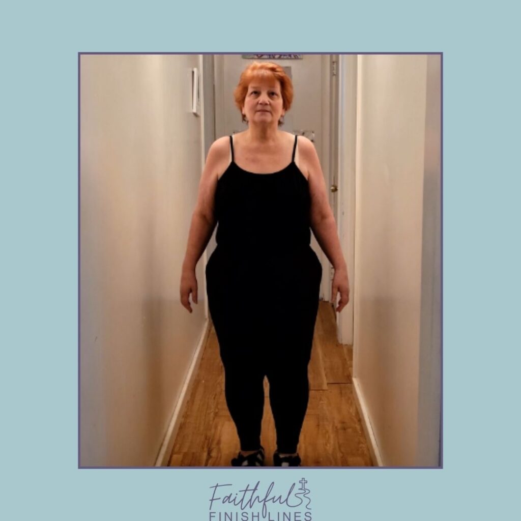 Tammy whole body picture at 205 pounds.